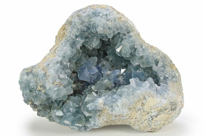 Sparkly Celestine (Celestite) Geode - Madagascar #237684